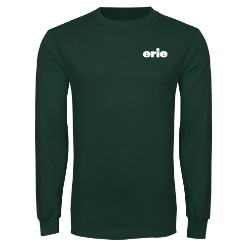  Dark Green Long Sleeve T Shirt - erie