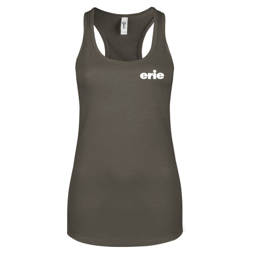  Next Level Womens Charcoal Racerback Tank - erie