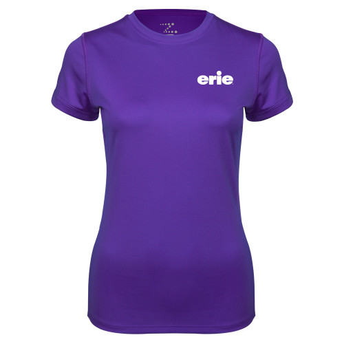  Womens Purple Performance Tee - erie