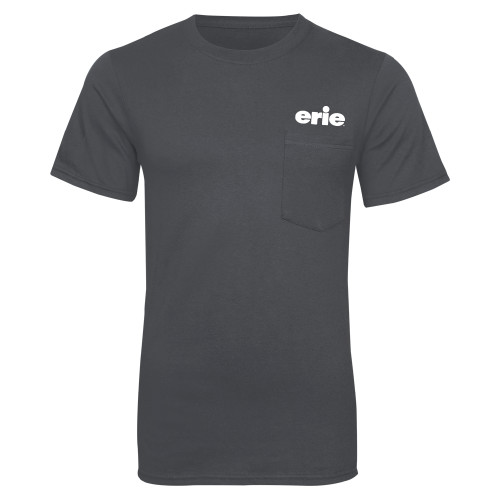  Charcoal T Shirt w/Pocket - erie