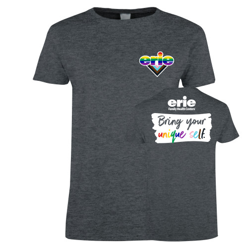  Womens Dark Heather Short Sleeve Tee - Erie Pride