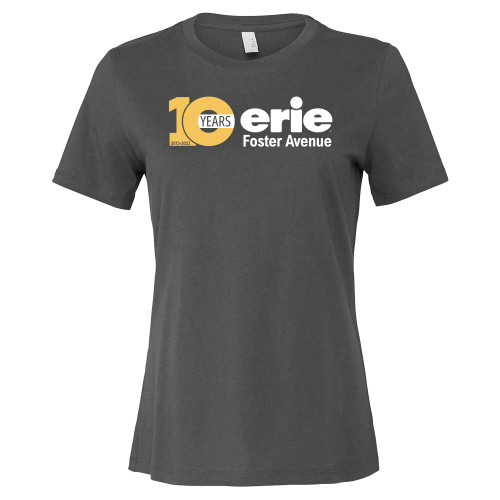  Bella + Canvas Womens Asphalt Relaxed Cotton T Shirt - 10 Years erie Foster Avenue