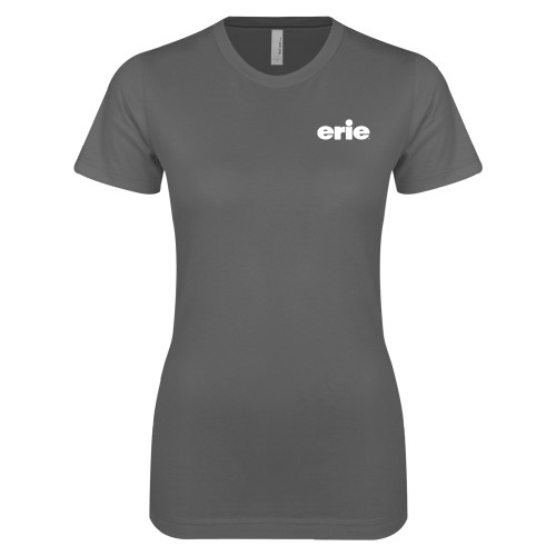  Next Level Womens Charcoal Boyfriend Tee - erie