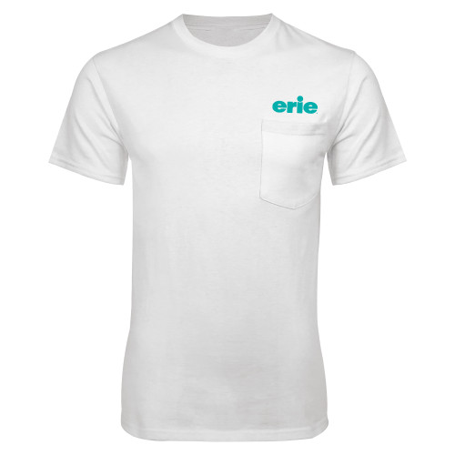  White T-Shirt w/Pocket - erie