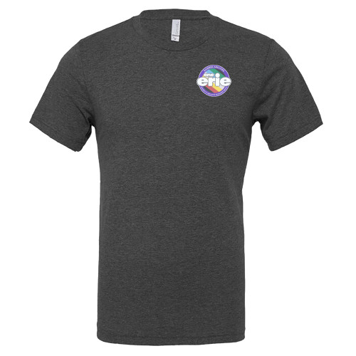  Bella + Canvas Dark Grey Heather CVC T Shirt - One Erie Diversity