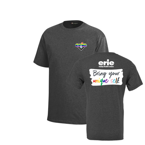 Champion Youth Granite Heather Short Sleeve Tee - Erie Pride