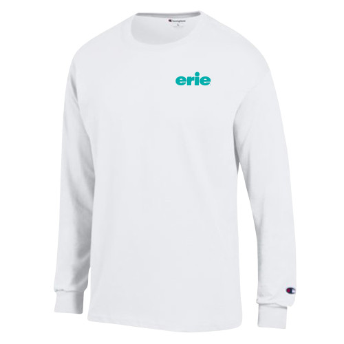  Champion White Long Sleeve T Shirt - erie