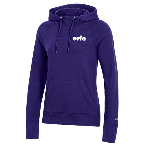  Champion Womens Purple Pull Over Hood - erie