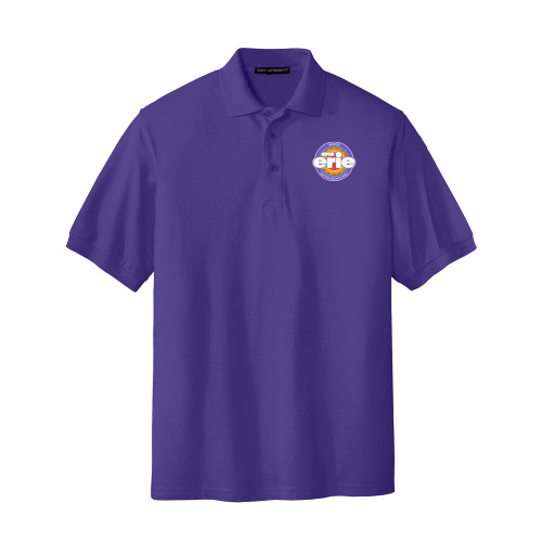  Purple Silk Touch Polo - One Erie Raices