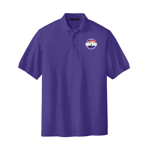  Purple Silk Touch Polo - One Erie Pride