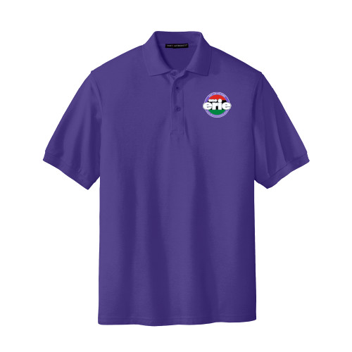  Purple Silk Touch Polo - One Erie Culture