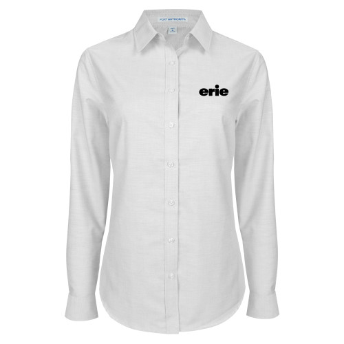  Womens White Oxford Shirt - erie