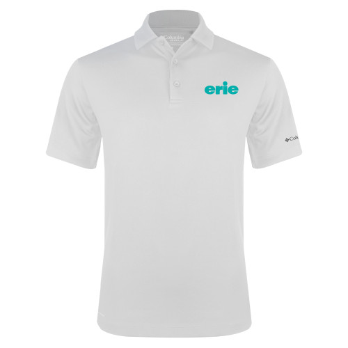  Columbia White Omni Wick Drive Polo - erie
