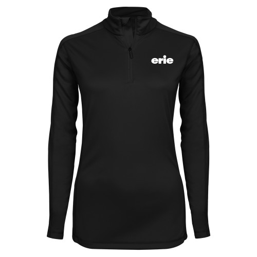  Syntrel Womens Black Interlock 1/4 Zip - erie