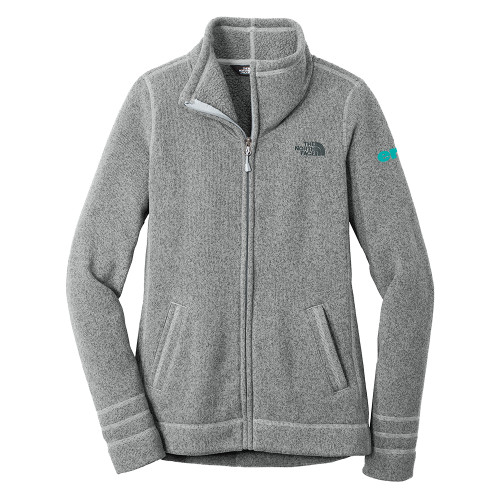  The North Face Womens Grey Heather Fleece Jacket - erie