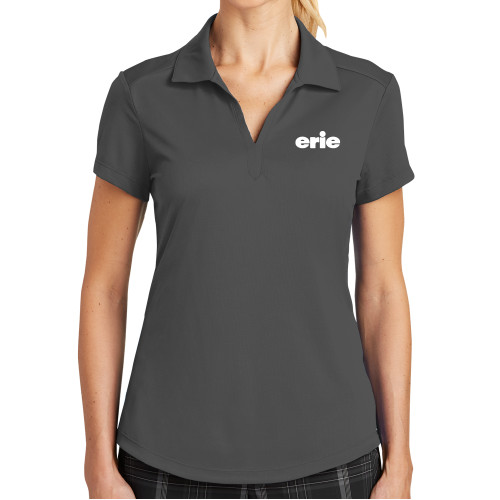  Nike Womens Charcoal Dri Fit Legacy Polo - erie