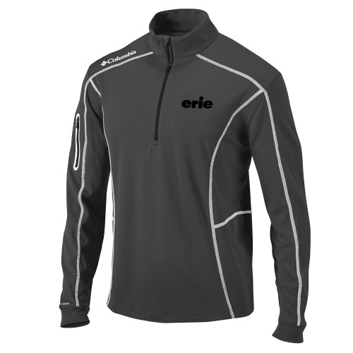  Columbia Charcoal Omni Wick Shotgun 1/4 Zip - erie