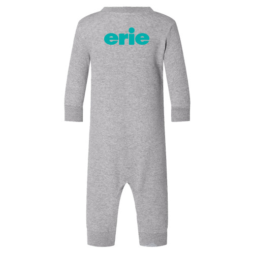  Heather Grey Fleece Onesie - erie