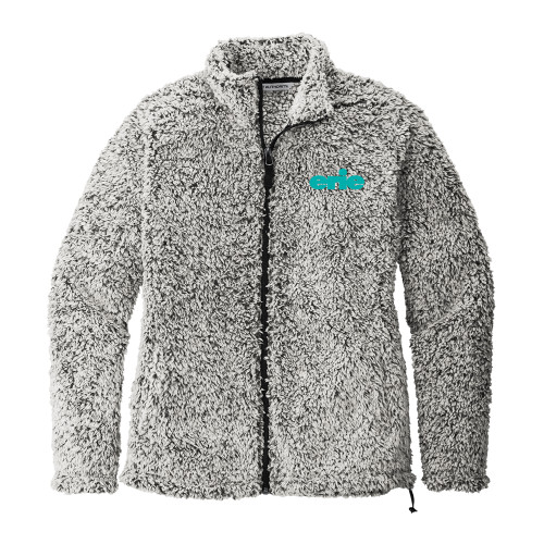  Womens Grey Heather Cozy Fleece Jacket - erie