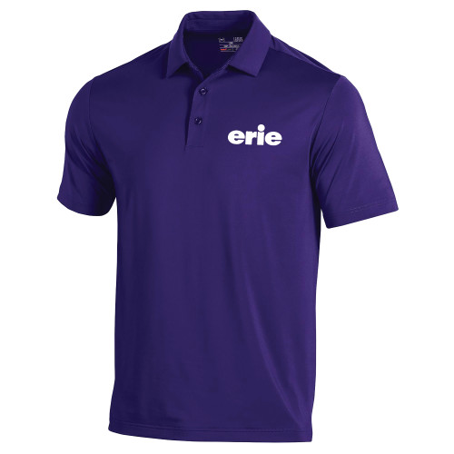  Under Armour Purple Performance Polo - erie