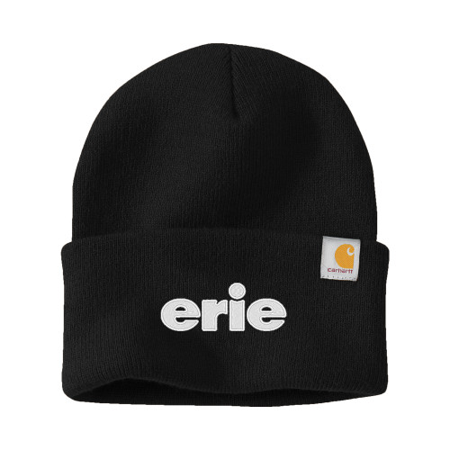  Carhartt Black Knit Beanie w/Cuff - erie