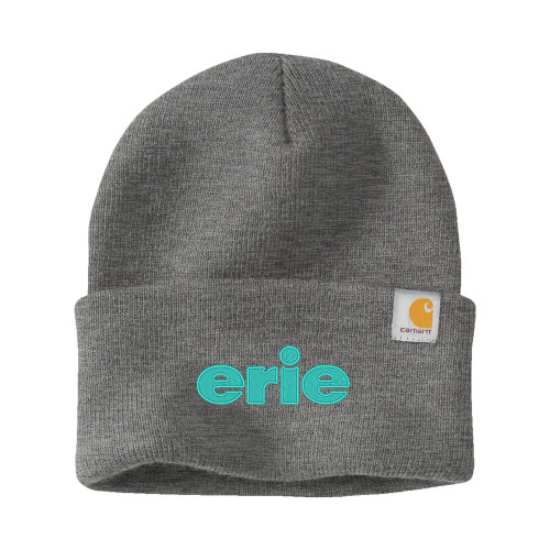  Carhartt Heather Grey Knit Beanie w/Cuff - erie