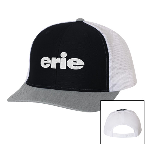  Richardson Black/White/Heather Trucker Hat - erie