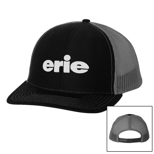  Richardson Black/Charcoal Trucker Hat - erie