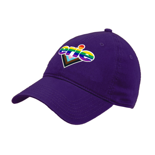  Purple Unstructured Adjustable Low Profile Hat - Erie Pride