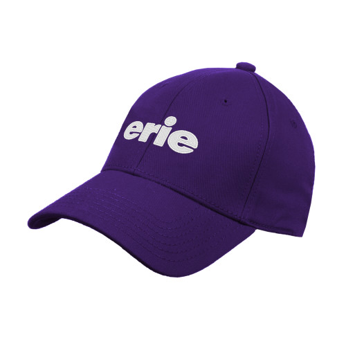  Purple Structured Adjustable Pro Style Hat - erie