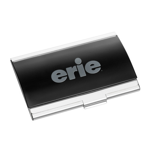  Dawlings Black Curved Business Card Holder - erie Engraved