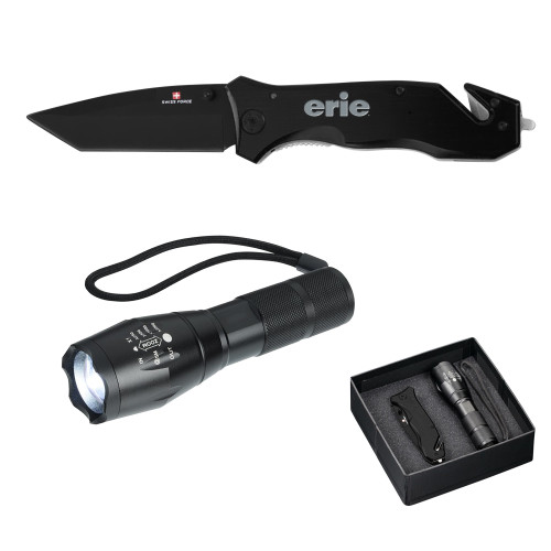  Swiss Force Knife/Flashlight Set - erie Engraved