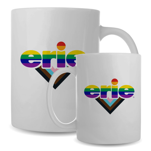  Full Color White Mug 15oz - Erie Pride
