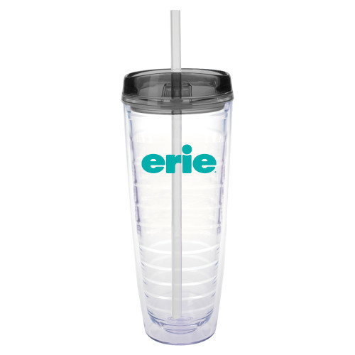  Tritan Double Wall Tumbler w/Charcoal Top 26oz - erie