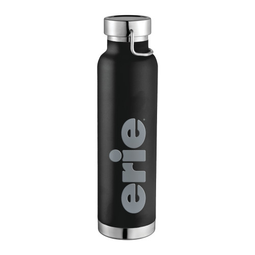  Thor Copper Vacuum Insulated Black Bottle 22oz - erie Engraved