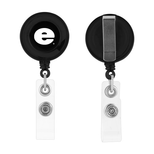  Black Retractable Badge Holder - e
