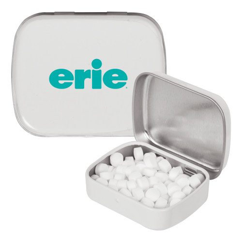  White Rectangular Peppermint Tin - erie