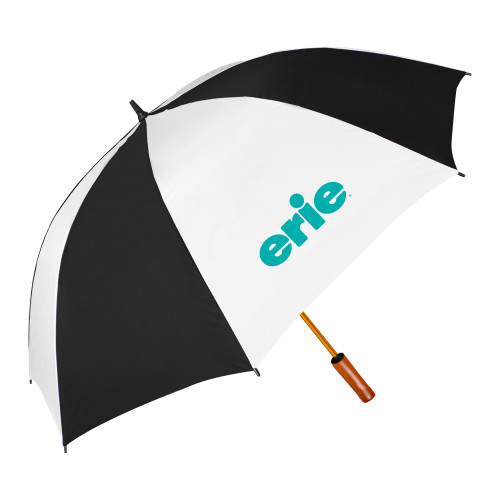 64 Inch Black/White Umbrella - erie