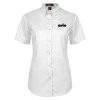 Thumbnail image for  Womens White Twill Button Up Short Sleeve