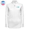 Thumbnail image for  Syntrel Womens White Interlock 1/4 Zip