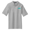 Thumbnail image for  Grey Silk Touch Polo w/ Pocket