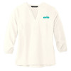 Thumbnail image for  Mercer + Mettle Womens Ivory 3/4 Sleeve Crepe Blouse