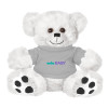 Thumbnail image for  Plush Big Paw 8 1/2 inch White Bear w/Grey Shirt