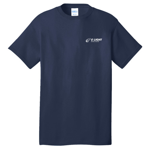  Extended Navy T Shirt - E Light Electric with Tagline