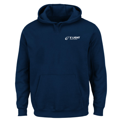  Extended Navy Hoodie - E Light Electric with Tagline