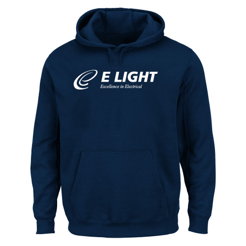  Extended Navy Hoodie - E Light Electric with Tagline