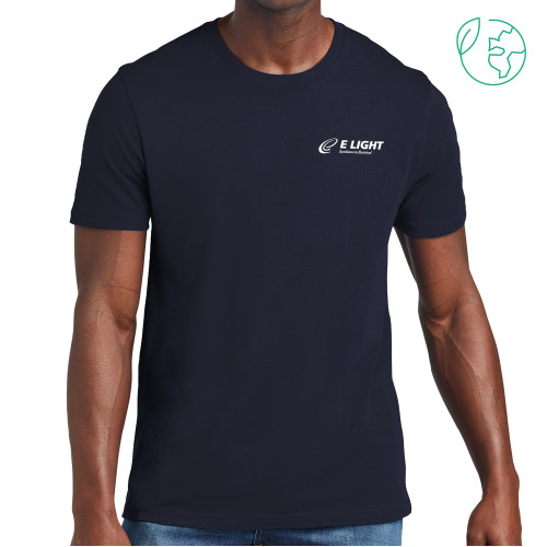  Allmade Navy Organic Cotton Tee - E Light Electric with Tagline