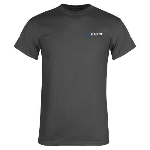  Charcoal T Shirt - E Light Electric with Tagline