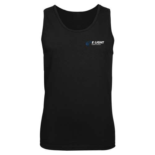  Black Tank Top - E Light Electric with Tagline