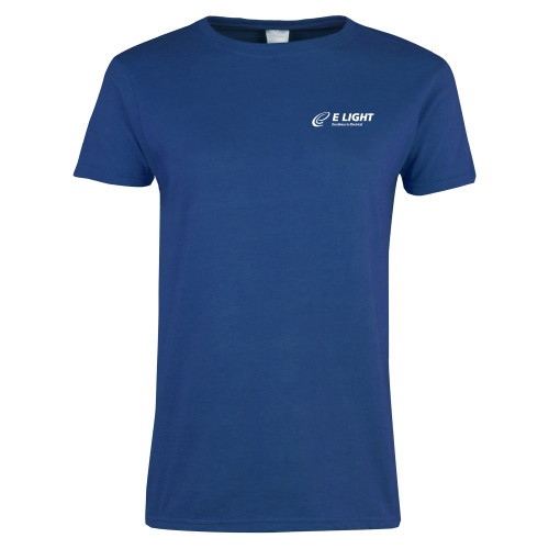  Womens Royal Short Sleeve Tee - E Light Electric with Tagline